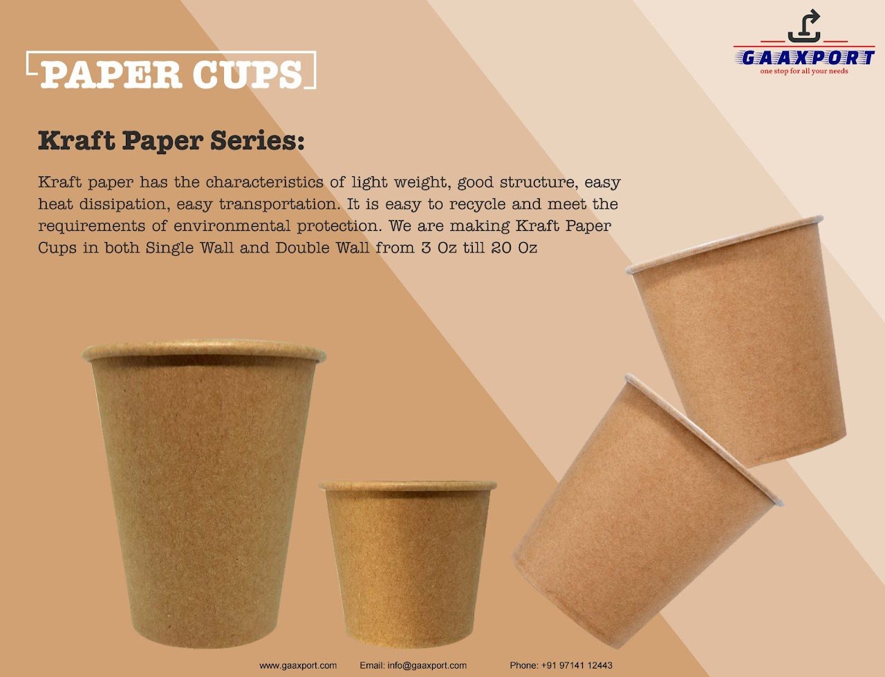Paper Cups (Kraft Paper Series)
